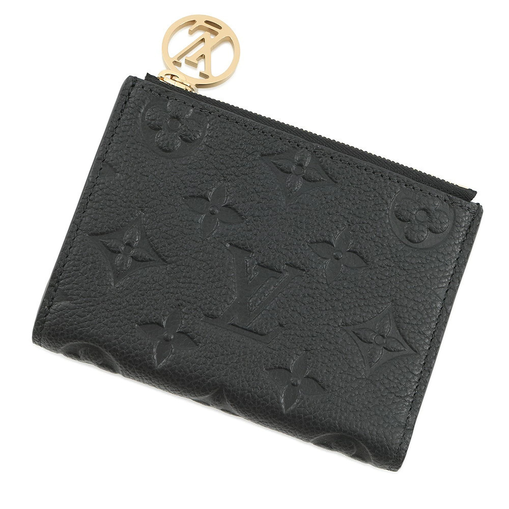 Louis Vuitton Bi fold Wallet Monogram Empreinte Portefeuille Lisa Black